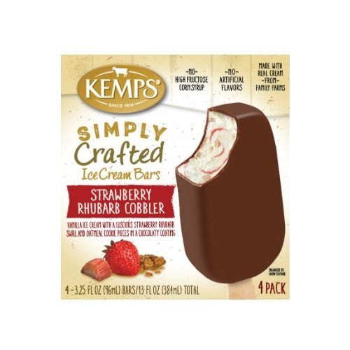 Simply Crafted Ice Cream Bars, Strawberry Rhubarb Cobbler