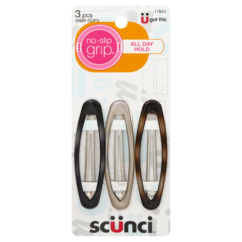 All day hold. Scunci has you covered with the basics you rely on every day and the special looks for a little something extra. On the go, day to night, whatever life calls for: U got this. www.scunci.com. Stay Connected with Us: Facebook. Instagram. Pinterest. Twitter. YouTube. Made in China.