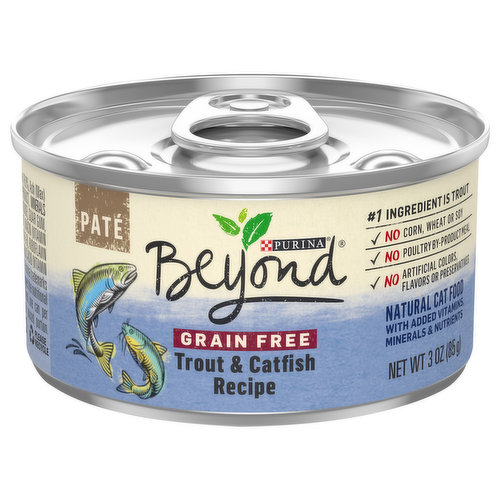 Beyond Cat food, Grain Free, Trout & Catfish Recipe, Pate