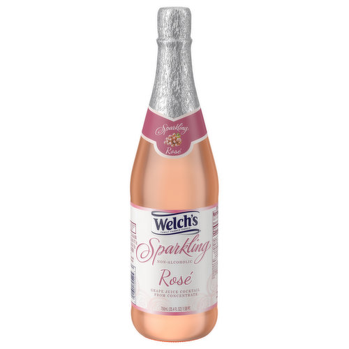 Welch's Grape Juice Cocktail, Sparkling, Rose, Non-Alcoholic