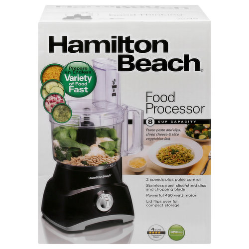 Hamilton Beach 8 Cup Food Processor - Black 70740