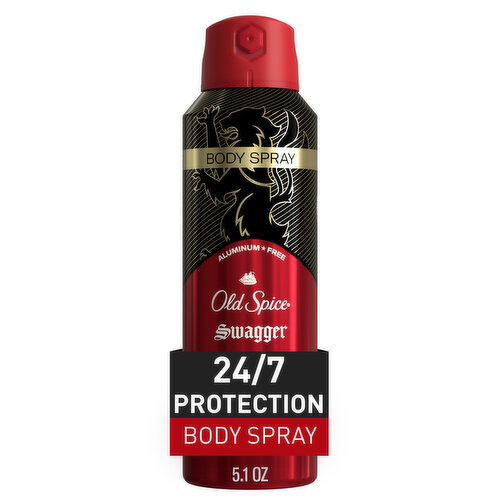 Old Spice Red Collection Aluminum Free Body Spray for Men, Swagger