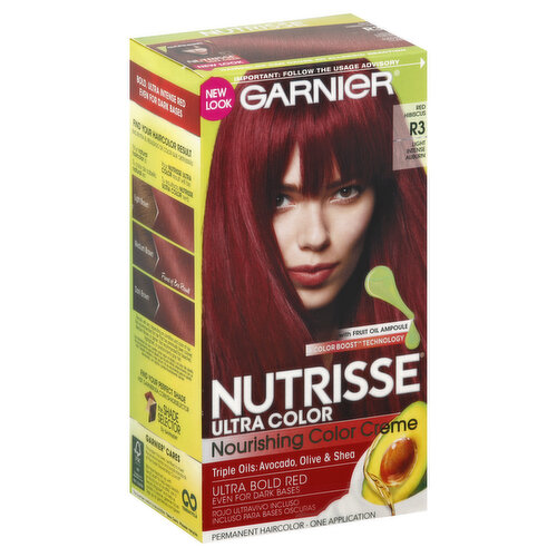 Nutrisse Nourishing Color Creme Permanent Haircolor, Light Intense Auburn R3