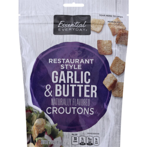 Naturally flavored Per 2 Tbsp: 30 calories; 0 g sat fat (0% DV); 75 mg sodium (3% DV); 0 g total sugars. Great products at a price you'll love - that's Essential Everyday. Our goal is to provide products your family wants, at a substantial savings versus comparable brands. We're so confident that you'll love Essential Everyday, we stand behind our products with a 100% satisfaction guarantee. 100% quality guaranteed. Like it or let us make it right. That's our quality promise. essentialeveryday.com. Like it or let us make it right. That's our quality promise. 877-932-7948 essentialeveryday.com. Resealable. Product of USA.