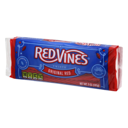 RED VINES Original Red Licorice Twists, 5oz Tray