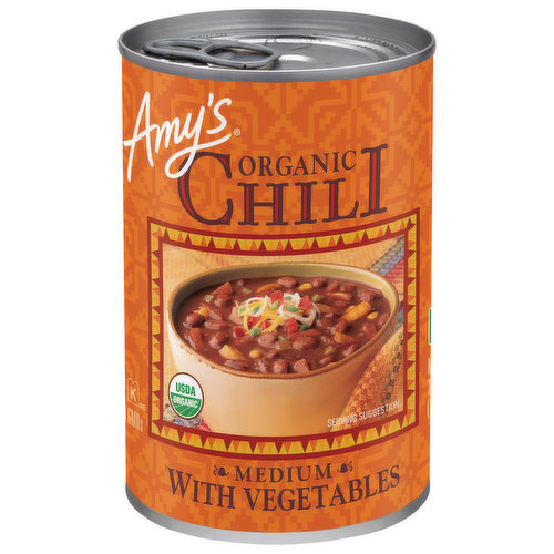 Amy's Chili, Organic, Medium
