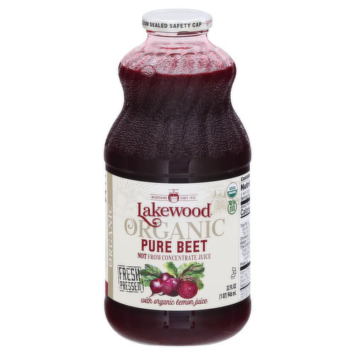 Lakewood Juice, Organic, Pure Beet