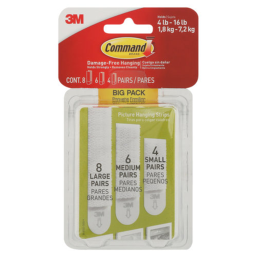 Command Strips, Picture Hanging, Big Pack