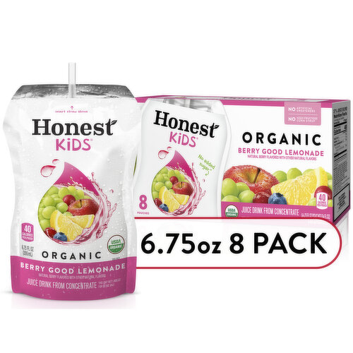 Honest  Kids Berry Berry Good Lemonade Organic Fruit Juice
