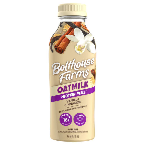 Bolthouse Farms Protein Plus Protein Shake, Oatmilk, Vanilla Cinnamon