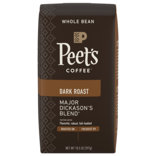 Peet's Coffee Coffee, Whole Bean, Dark Roast, Major Dickason’s Blend