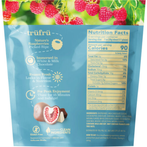 Tru Fru Milk Chocolate Nature's Raspberries