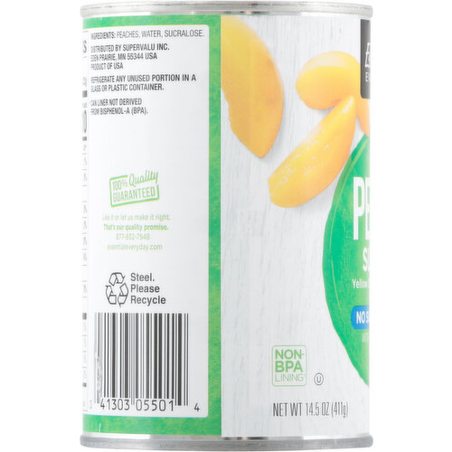 Essential Everyday Peach Slices, No Sugar Added