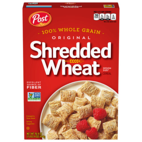 Shredded Wheat Cereal, Original, Spoon Size