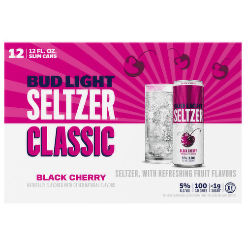 Bud Light Seltzer Seltzer, Classic, Black Cherry