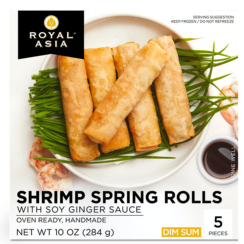 Royal Asia Shrimp Spring Rolls with Soy Ginger Sauce