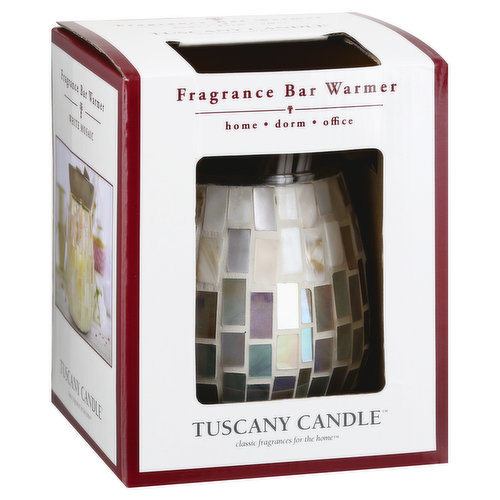 Tuscany Candle Fragrance Bar Warmer, White Mosaic