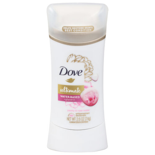 Dove Ultimate Antiperspirant Deodorant, Peony & Rose Water