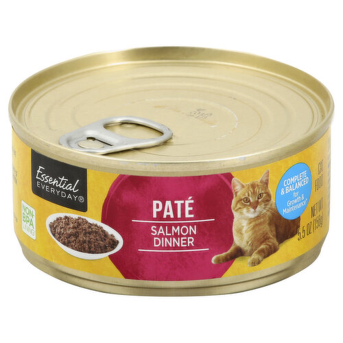 Essential Everyday Cat Food, Pate, Salmon Dinner