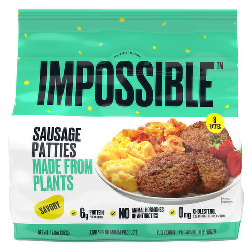 Impossible Sausage Patties, Savory