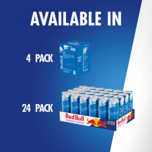 Red Bull Sea Blue Edition Energy Drink, Juneberry, 114mg Caffeine