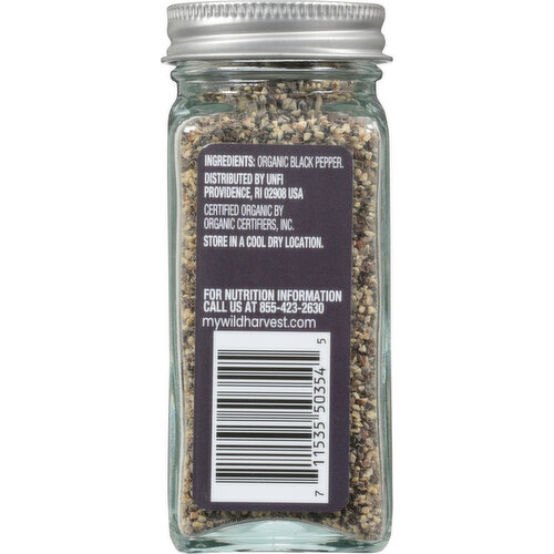 Wild Harvest Black Pepper, Organic, Ground