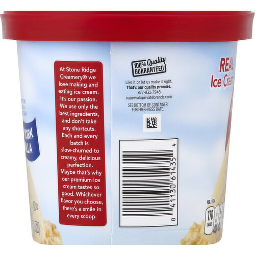 Stoneridge Creamery Ice Cream, Real, New York Vanilla