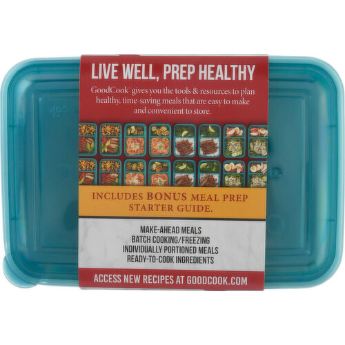 GoodCook Meal Prep 2-Compartment Food Storage Containers (10-Pack) in Blue