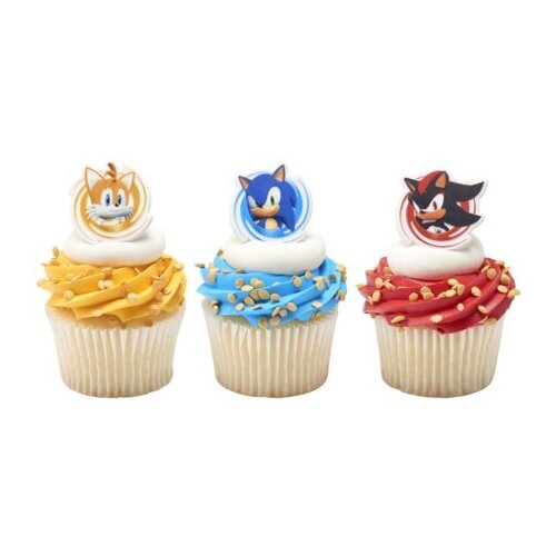 Cub Sonic, Tails and Shadow Cupcake Rings