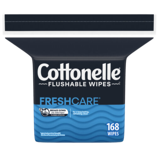 Cottonelle FreshCare Flushable Wipes, Hypoallergenic, Refill Pack