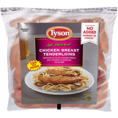 Tyson Boneless Skinless Chicken Breast Tenderloins, 2.5 lb. (Frozen)