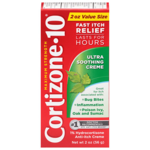 Cortizone-10 Anti-Itch Creme, Maximum Strength, Ultra Soothing, Value Size