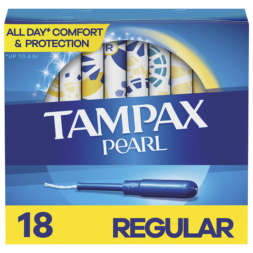 Tampax Pearl Tampax Pearl Tampons, Regular 18 Ct