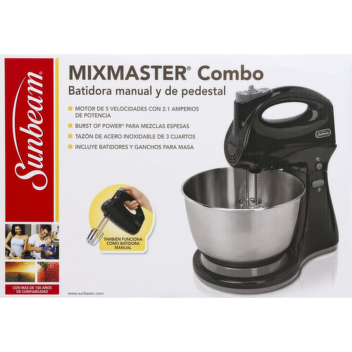 Sunbeam Mixmaster FPSBHS0301 Hand & Stand Mixer, 250 Watt, 5 Speed