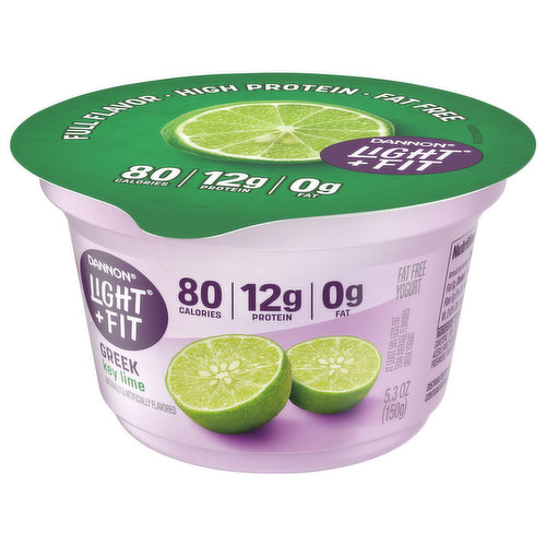 Dannon Light + Fit Yogurt, Fat Free, Key Lime, Greek