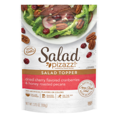 Salad Pizazz Salad Topper, Dried Cherry Flavored Cranberries