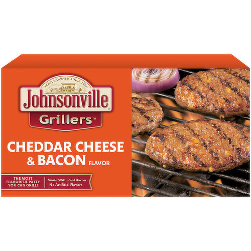 Johnsonville Grillers Six-1/4 Lb Original Bratwurst Patties, 24 oz Box,  Frozen