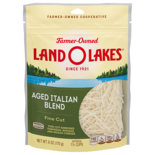 Land O Lakes Cheese, Italian Blend, Aged, Fine Cut