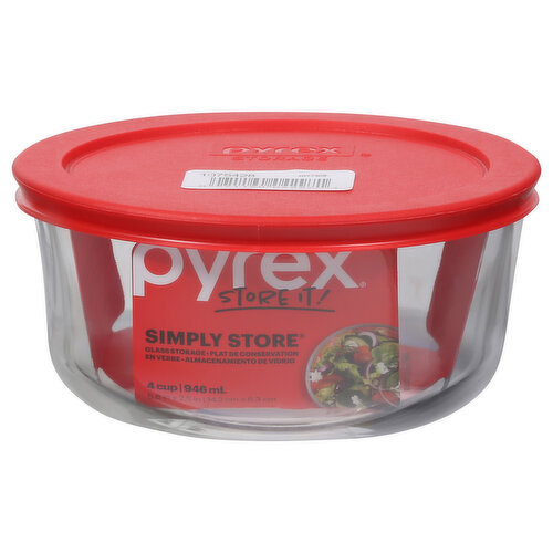 Pyrex Glass Storage, Simply Store, 4 Cup (946 ml)