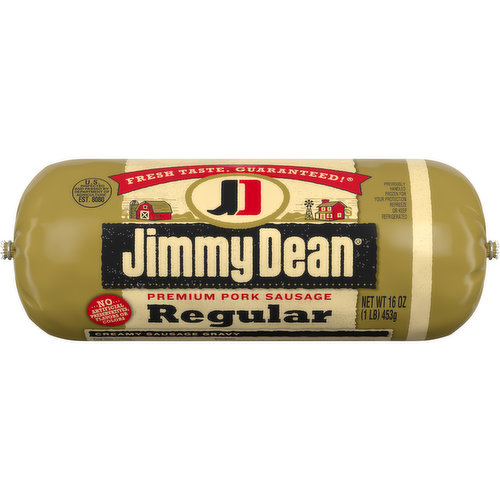Jimmy Dean Premium Pork Regular Breakfast Sausage Roll, 16 ounces