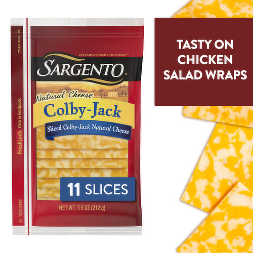 Sargento Cheese Slices, Colby-Jack
