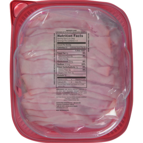 Ultra Thin Smoked Ham  Hillshire Farm® Brand