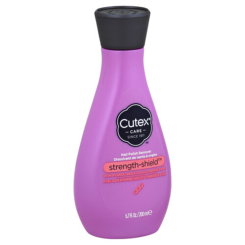 Cutex Care Nail Polish Remover, Strength-Shield