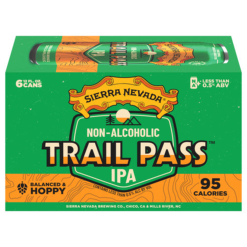 Sierra Nevada Beer, Non-Alcoholic, IPA, Trail Pass