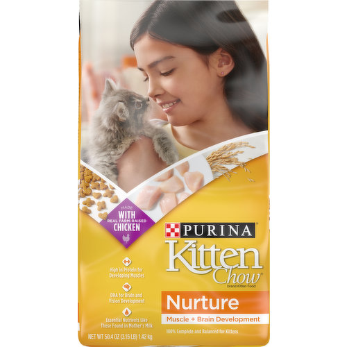 Kitten Chow Kitten Food, Nurture, Muscle + Brain Development