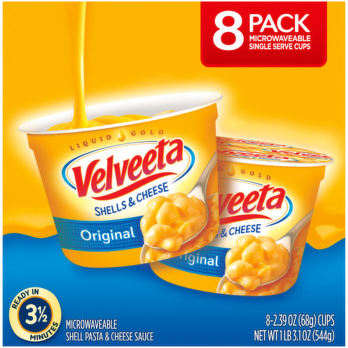 Velveeta Shells & Cheese Original Microwavable Shell Pasta & Cheese Sauce