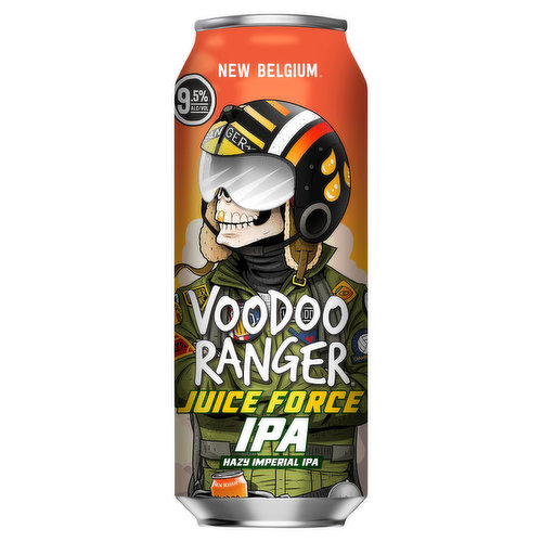 Voodoo Ranger Beer, Hazy Imperial IPA, Juice Force