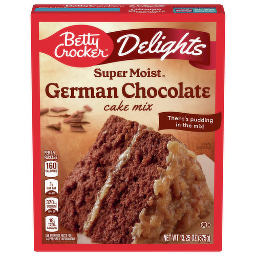 Betty Crocker Delights Cake Mix, German Chocolate, Super Moist