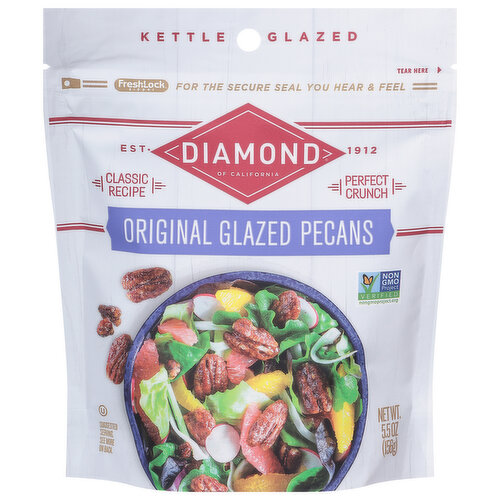 Diamond of California Pecans, Original, Glazed