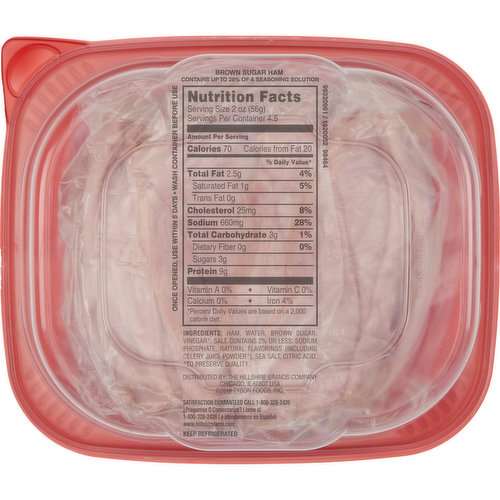 Hillshire Farm Ham, Brown Sugar, Ultra Thin 9 oz, Packaged Hot Dogs,  Sausages & Lunch Meat